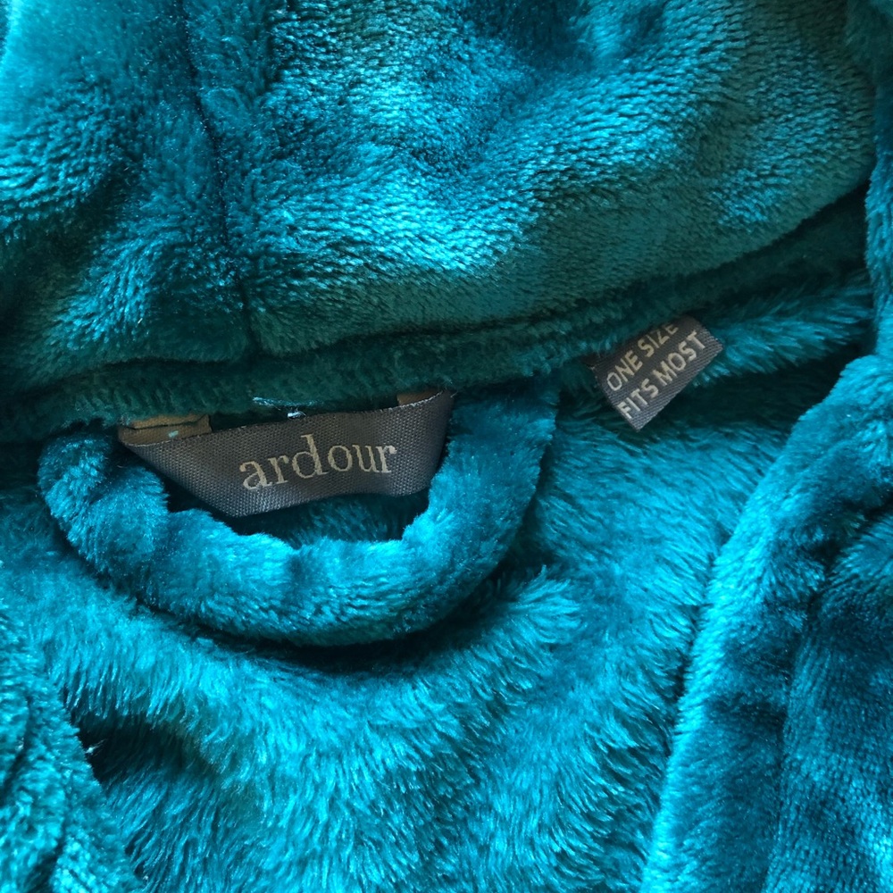 Luxurious Robe aqua green - Picture 5 of 6